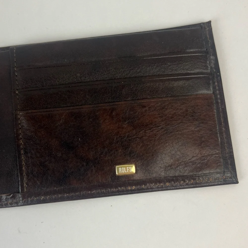 VTG Rolf’s Brown Cowhide Bifold Wallet